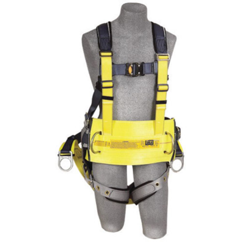 3M DBI-SALA Small ExoFit Full Body/Vest/Iron Worker Style Harness With Back And Side D-Ring, Tongue Leg Strap Buckle, Quick Connect Chest Strap Buckle, Built-In Comfort Padding, Reinforced Seat Strap, Belt With Pad And Integrated Tool/Gear Loops