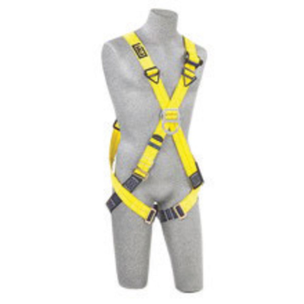 3M DBI-SALA 2X Delta No-Tangle Cross Over/Full Body Style Harness With Back And Front D-Ring And Pass-Thru Leg Strap Buckle
