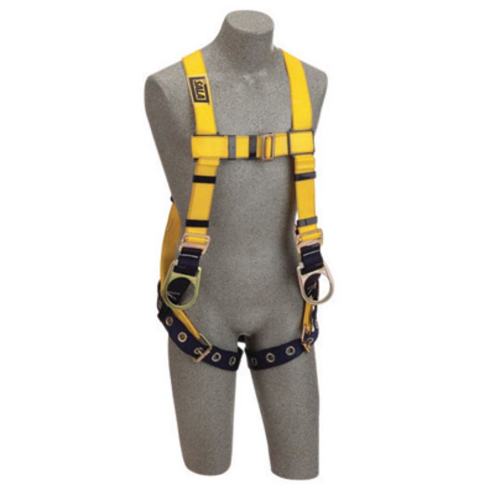 3M DBI-SALA 3X Delta No-Tangle Construction/Full Body/Vest Style Harness With Back And Side D-Ring, Tongue Leg Strap Buckle And Loops For Belt