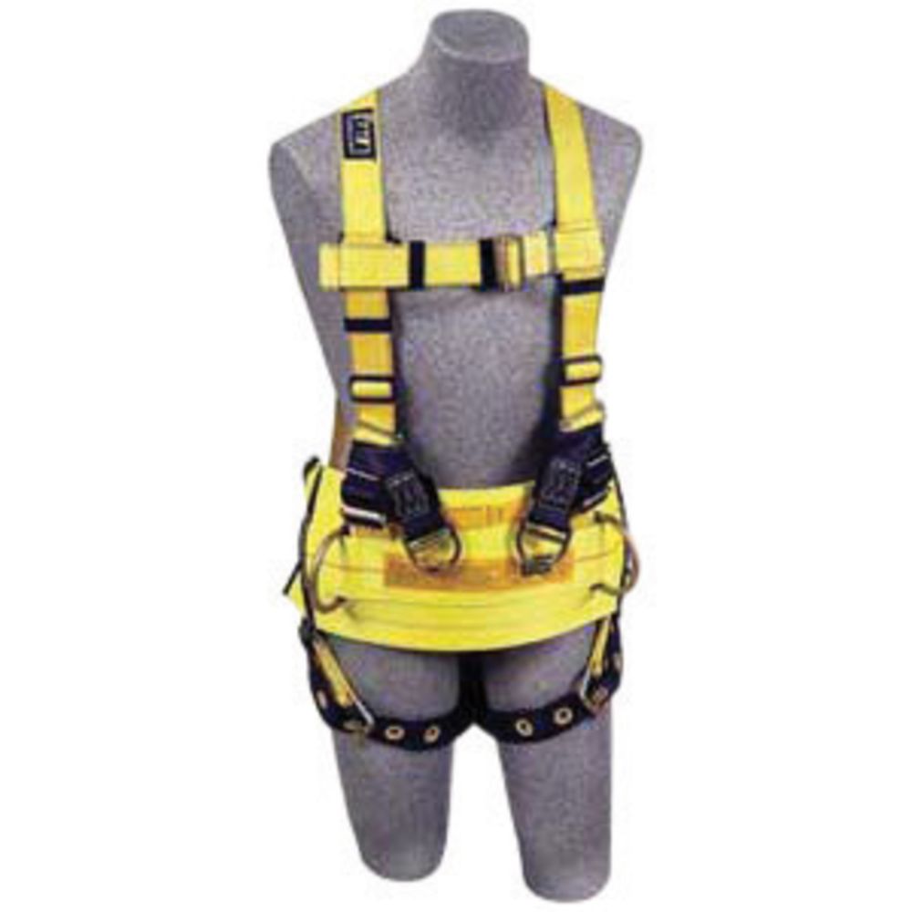 3M DBI-SALA X-Small Delta Derrick No-Tangle Full Body/Vest Style Harness With Back D-Ring With 18" Extension, Belt With Pad, Seat Sling With Positioning D-Ring And Tongue Leg Strap Buckle