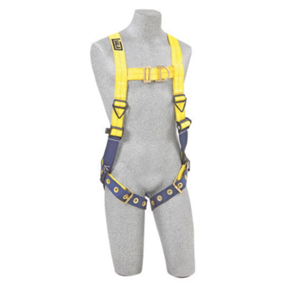 3M DBI-SALA 2X Delta No-Tangle Full Body/Vest Style Harness With Front And Back D-Ring, Tongue Leg Strap Buckle And Loops For Belt