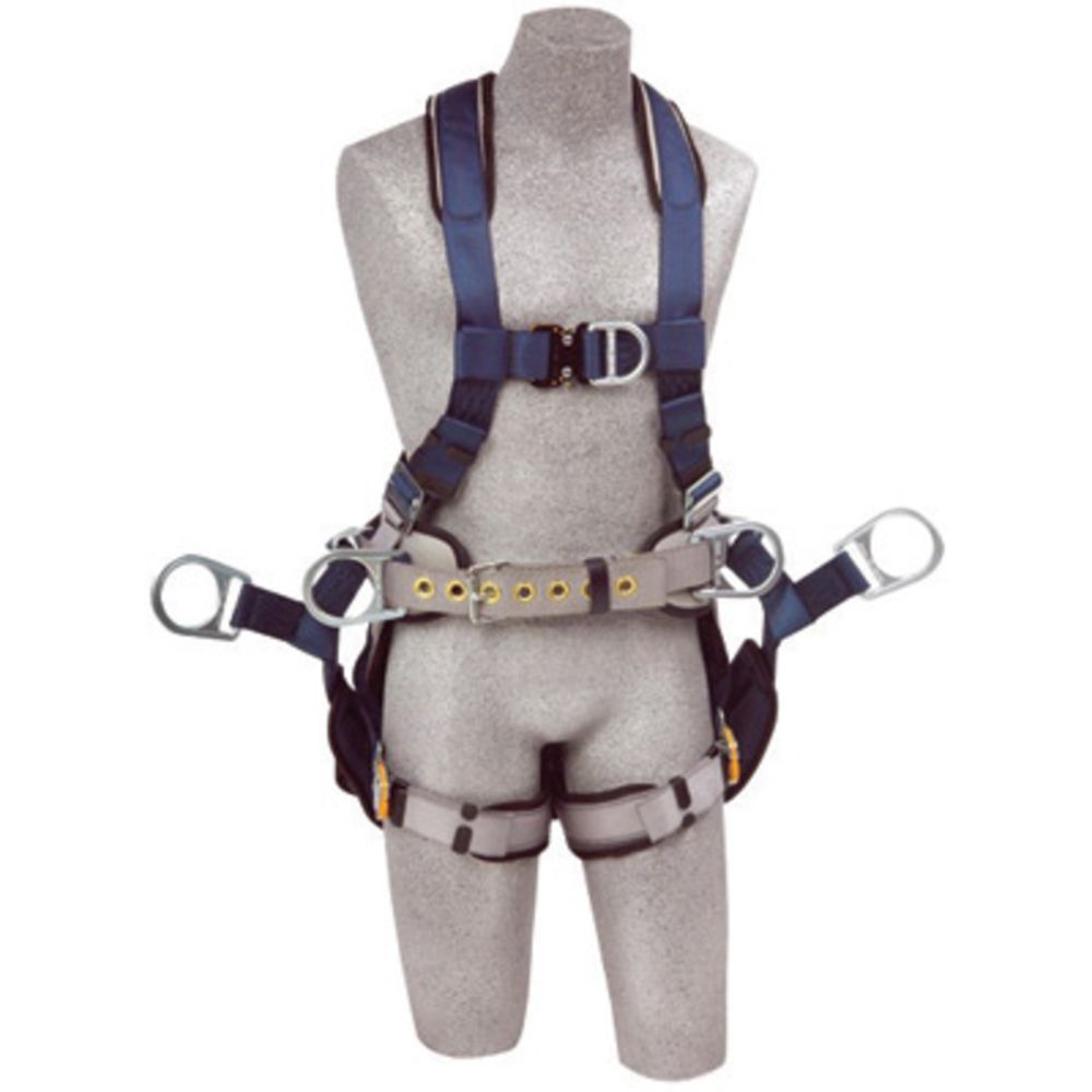 3M DBI-SALA X-Small ExoFit Full Body/Vest Style Harness With Back, Side And Front D-Ring, Belt With Pad, Seat Sling With Suspension D-Ring, Quick Connect Chest And Leg Strap Buckle And Built-In Comfort Padding