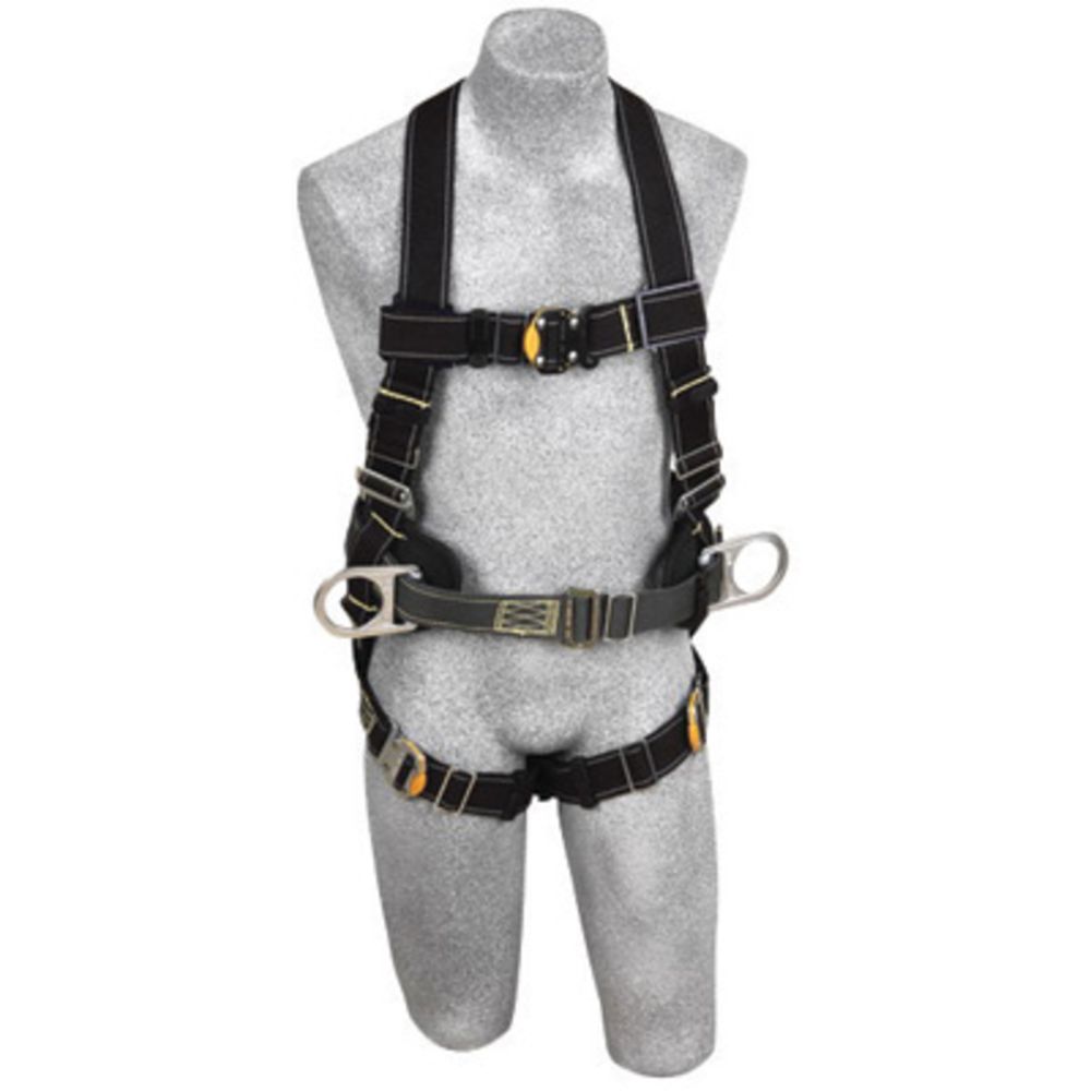 3M DBI-SALA Small Delta Arc Flash No-Tangle Construction/Full Body/Vest Style Harness With Back Web Loop, Side D-Ring, Belt With Pad And Quick Connect Leg Strap Buckle