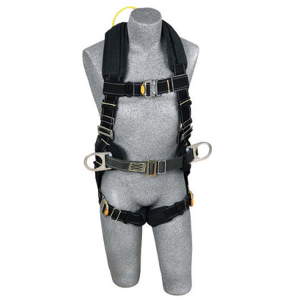 3M DBI-SALA Small ExoFit XP Arc Flash Flame Resistant Construction Style Harness With Side D-Ring, Quick Connect Buckle Leg Strap, Comfort Padding, Belt With Pad, Back Web Loop And Leather Insulators