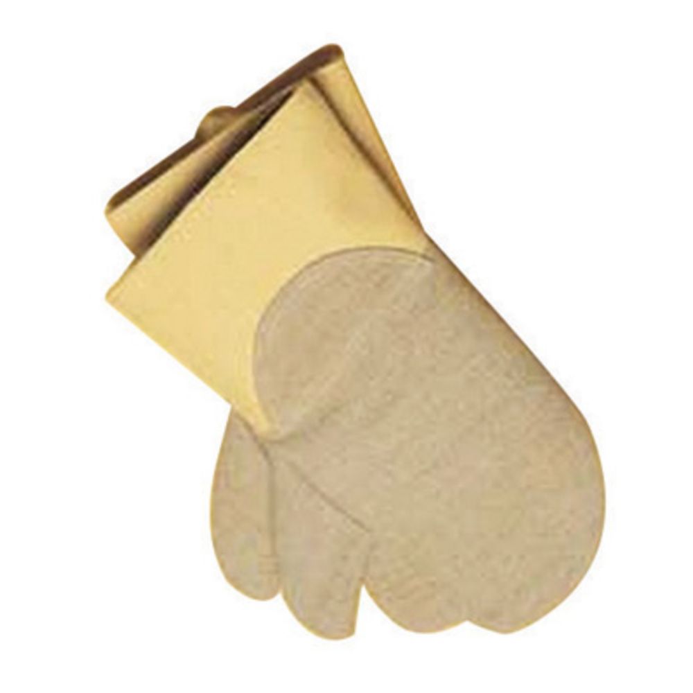 Tillman X-Large 14" Gold 22 Ounce Kevlar PBI Double Wool Lined Heat Resistant Mitten With Gold Acrylic Coated Fiberglass Cuff