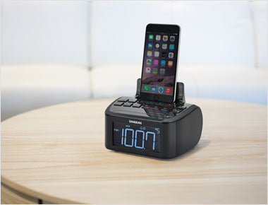 Sangean-FM / AM / Aux-in Digital Tuning Clock Radio Compatible with iPhone / iPod