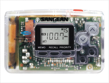 Sangean-FM-Stereo / AM PLL Synthesized Pocket - Clear