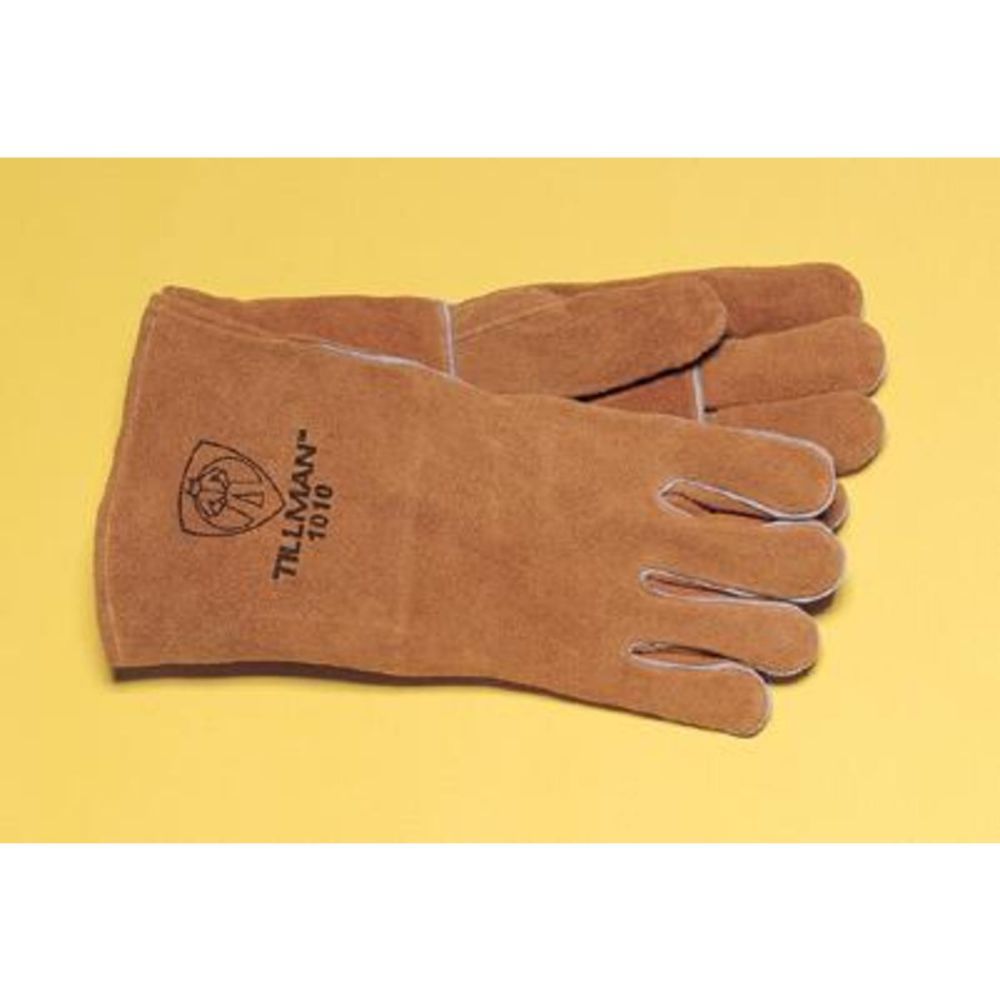 Tillman X-Large Brown Russet Shoulder Split Cowhide Leather Stick Welders Gloves With Kevlar Thread Locking Stitch