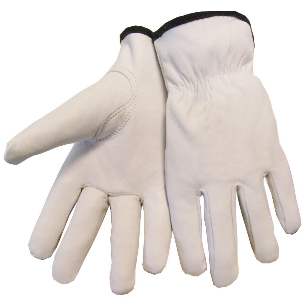 Tillman White Pearl Standard Top Grain Goatskin Unlined Drivers Gloves