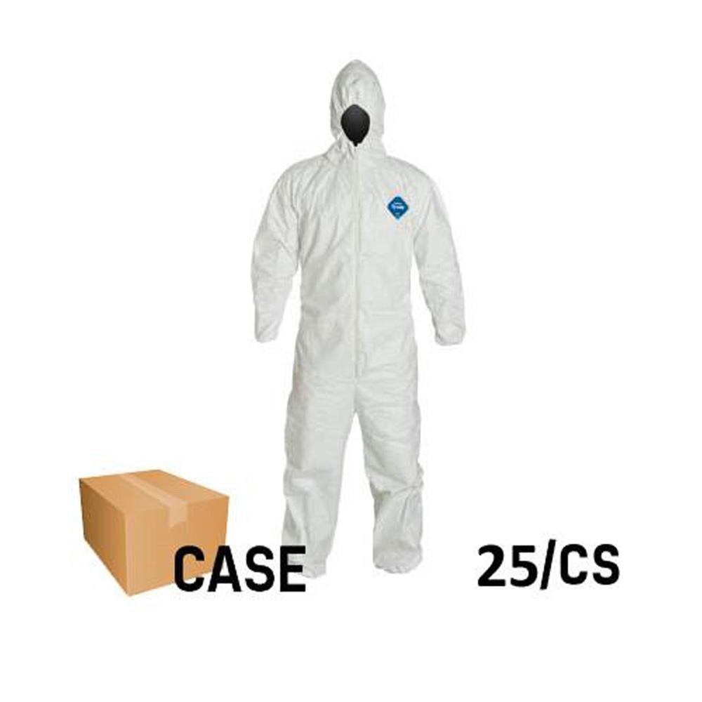 Dupont - Tyvek Disposable Elastic Coveralls with Hood - Case