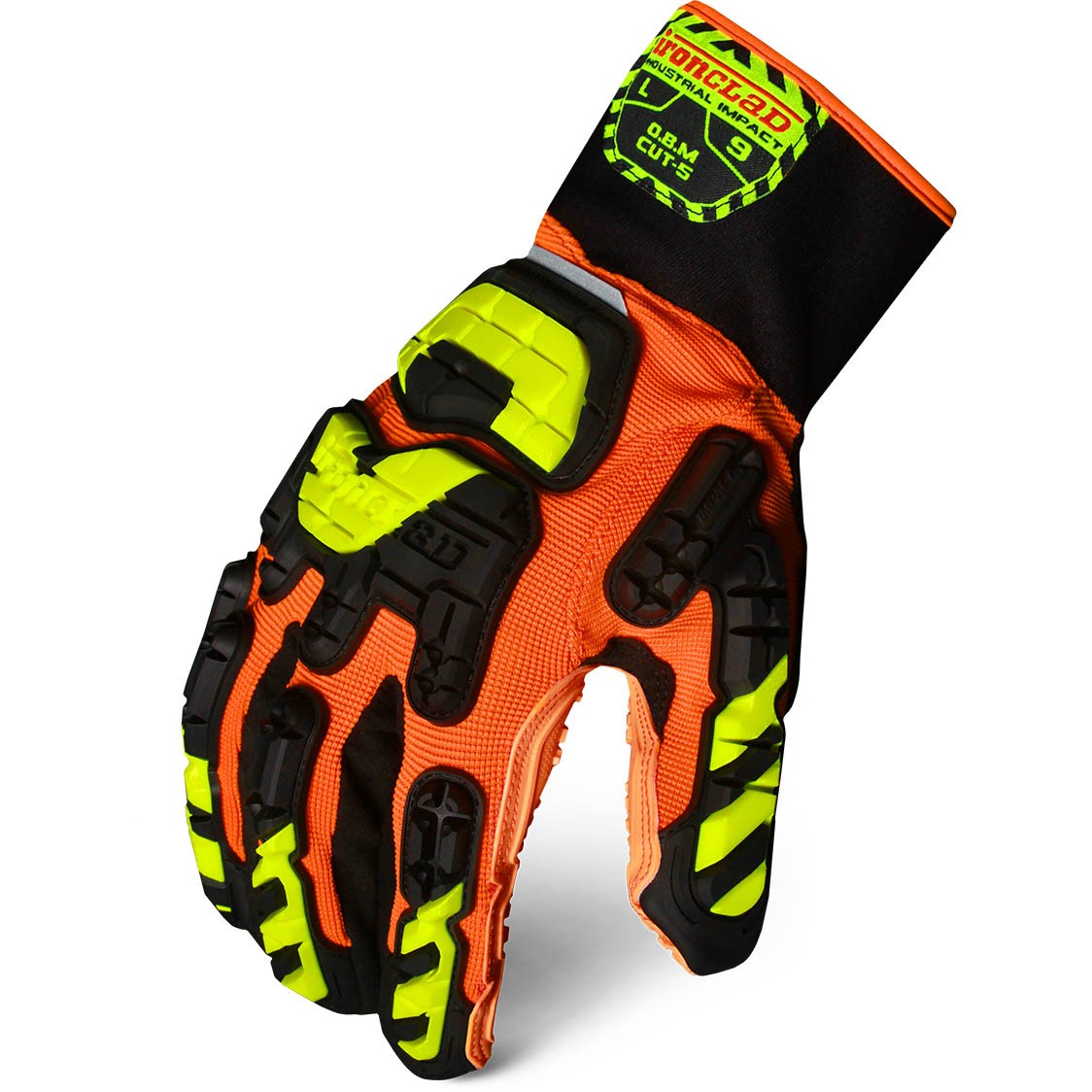 Ironclad VIB-OBMC5 Vibram Oil-Based Mud Cut Resistant Palm Gloves