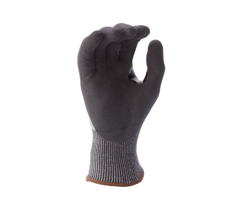 Versus Plus® - 18G Gray Falstone® shell, Micro-Foam Nitrile palm coated, Reinforced Thumb Crotch, Touchscreen compatible,  ANSI A7