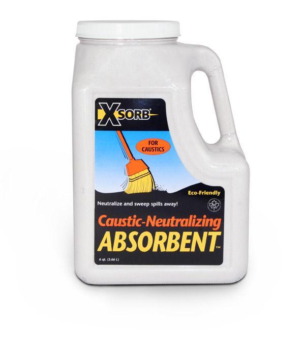 XSORB Caustic Neutralizing Absorbent Bottle 6 qt. - 2/CASE