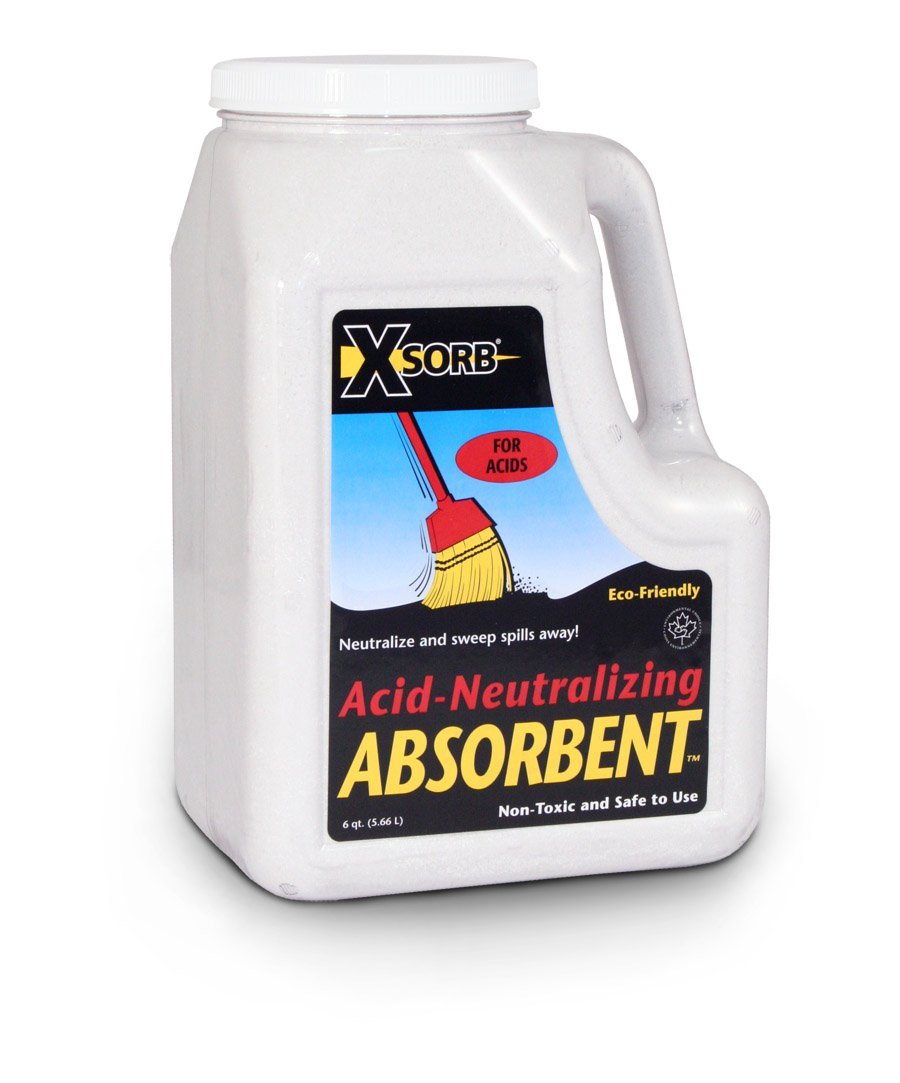 XSORB Acid Neutralizing Absorbent Bottle 6 qt. - 2/CASE