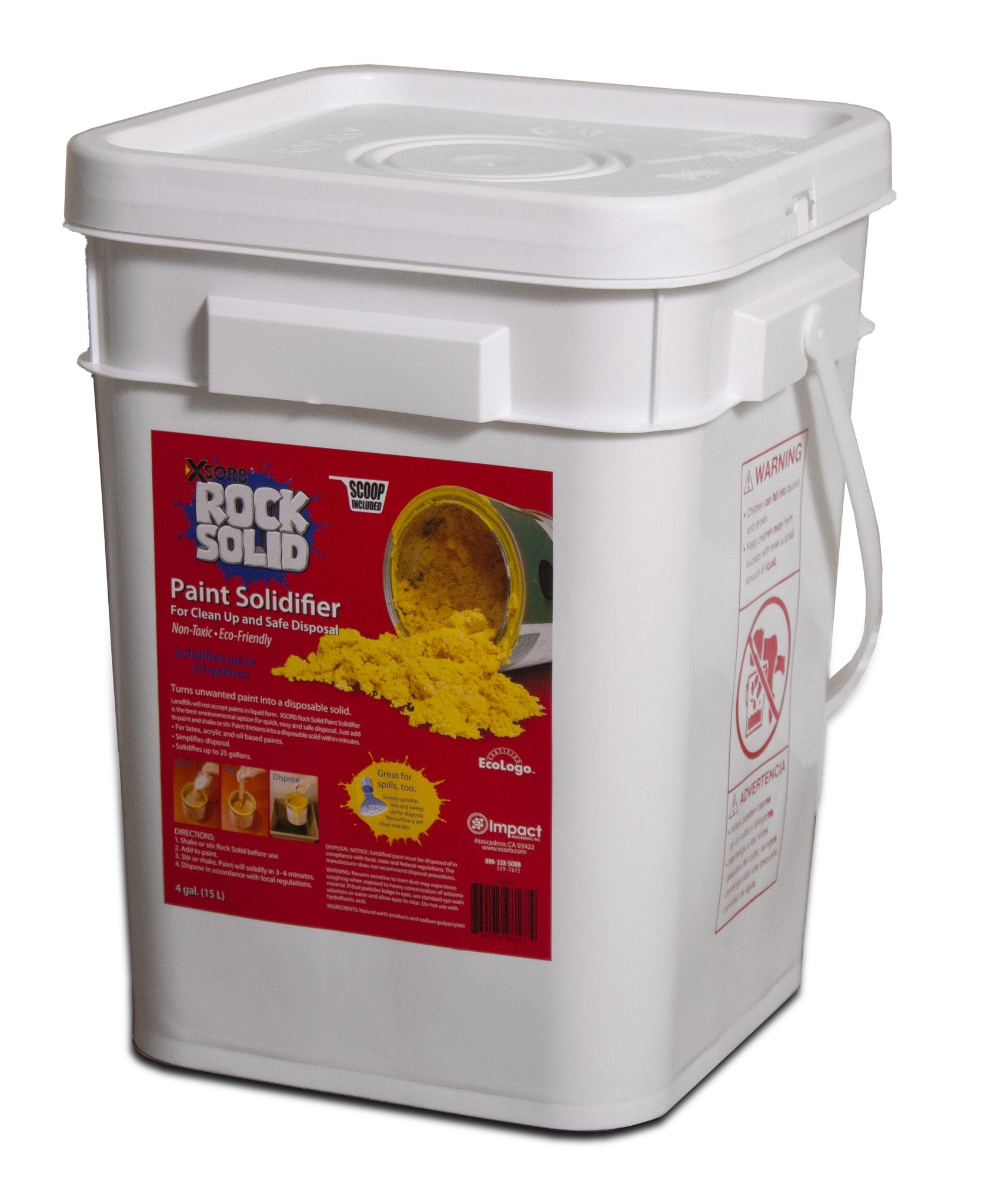 XSORB Rock Solid Paint Hardener Pail 4 gal. with Scoop - 1 PAIL