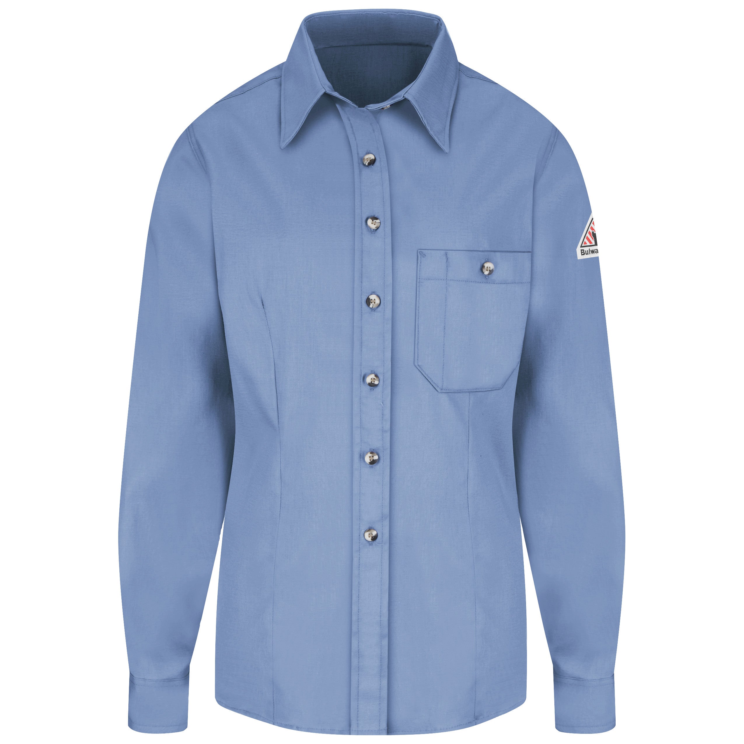 Shirt-LS Banded Collar SEG5 - Light Blue
