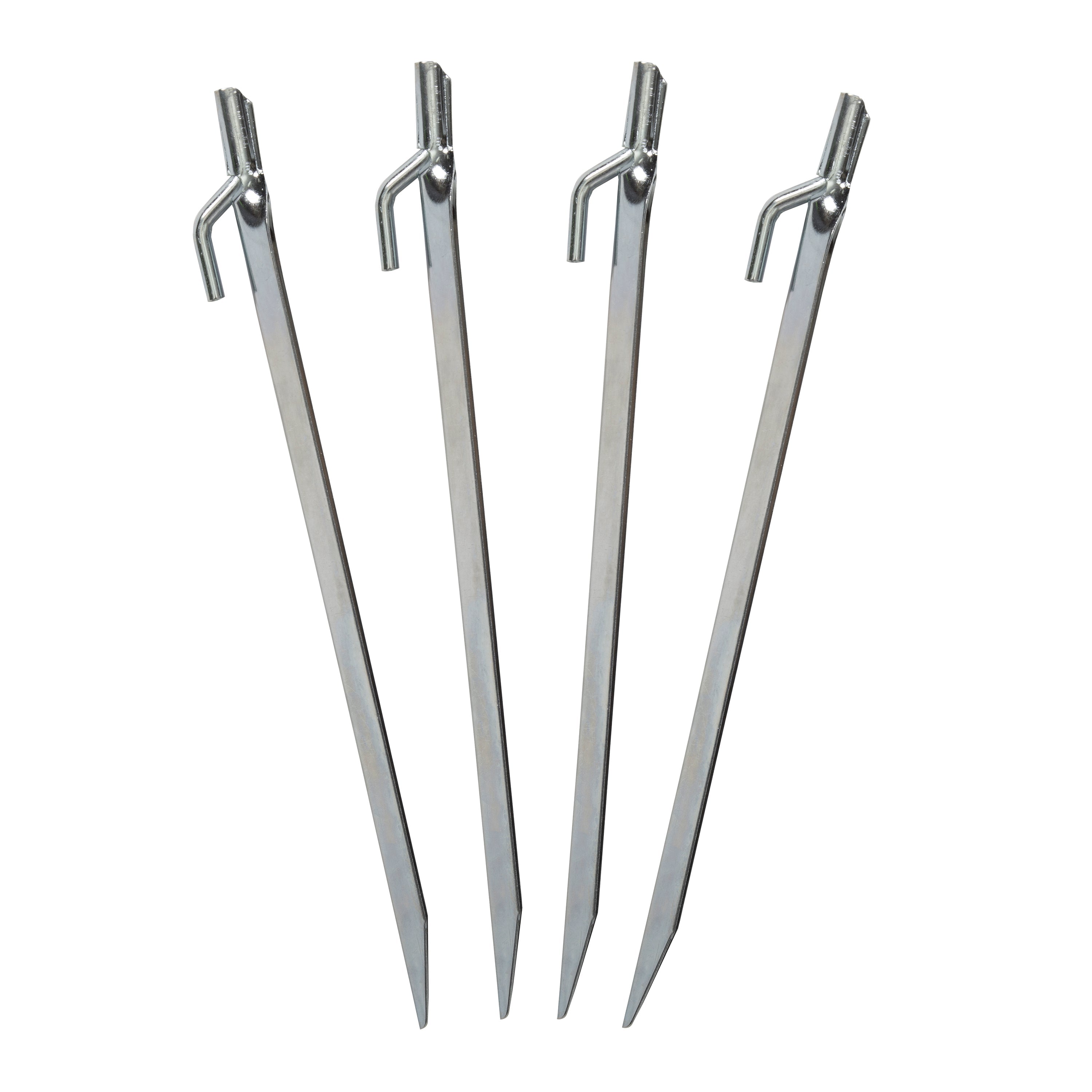 Tent Stakes - 12 Inch Steel - 4 Pack