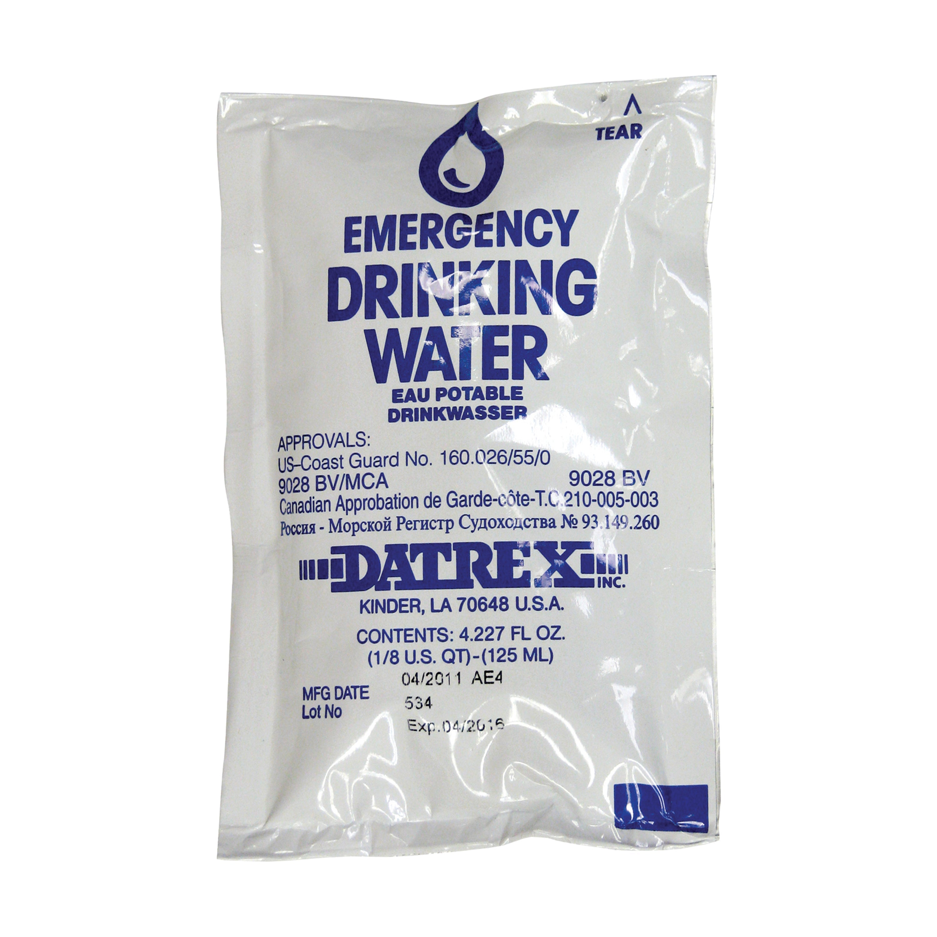 Emergency Waterpaks - 64 Pkgs Per Ctn