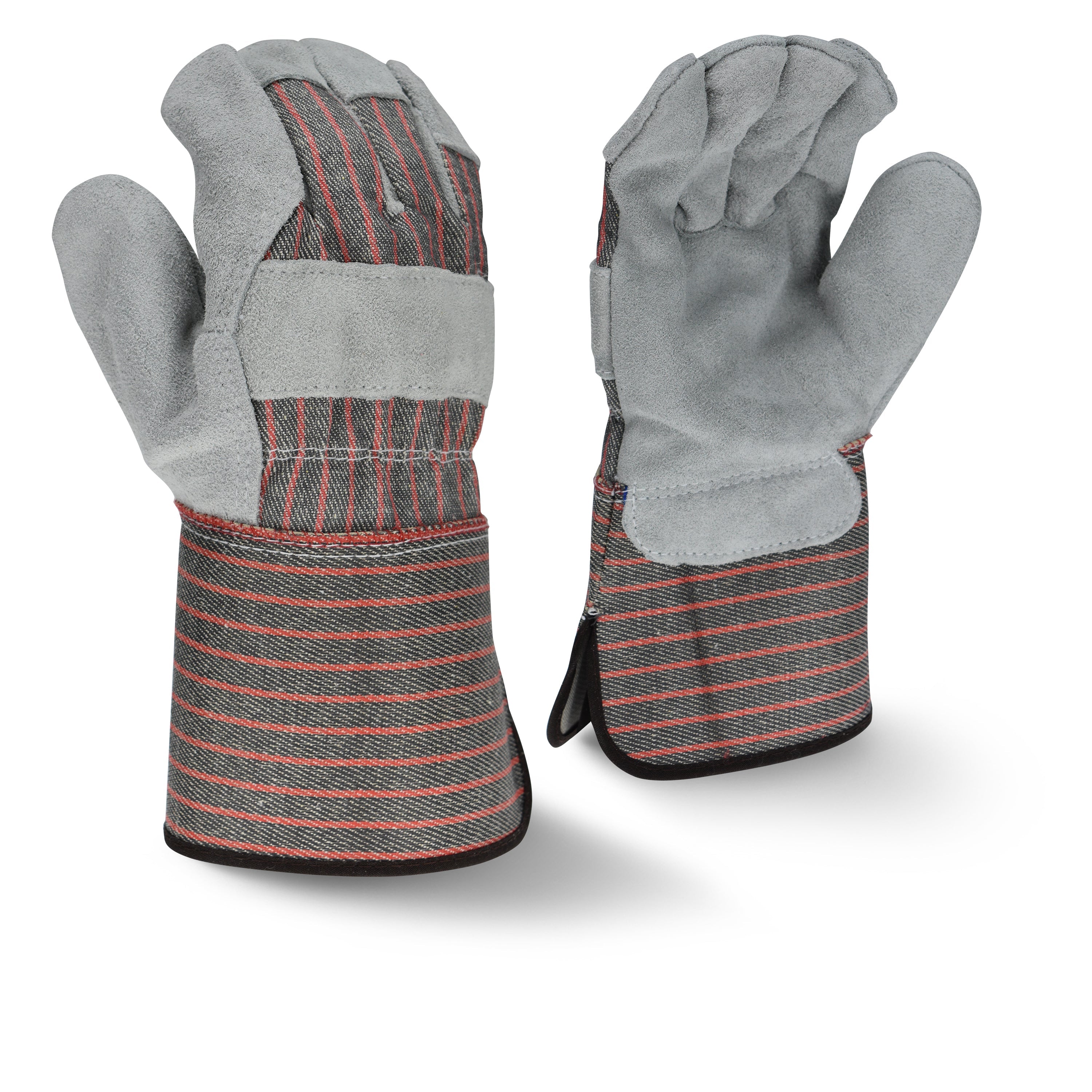 Radians RWG3103G Economy Shoulder Gray Split Cowhide Leather Glove - Size L