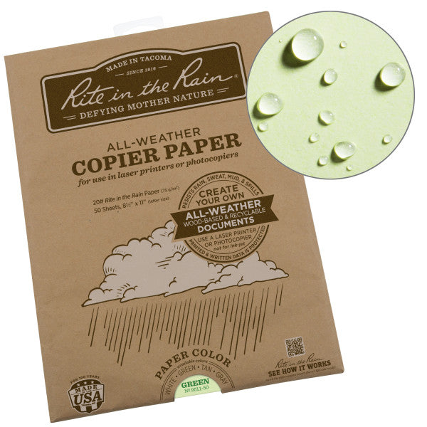 Copier Paper - Green - 8.5 X 11 - 50 Sheets