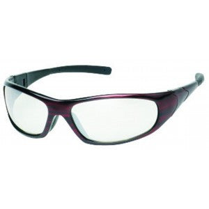 Red Frame - Indoor/Outdoor Lens - Rubber Tips Safety Glasses