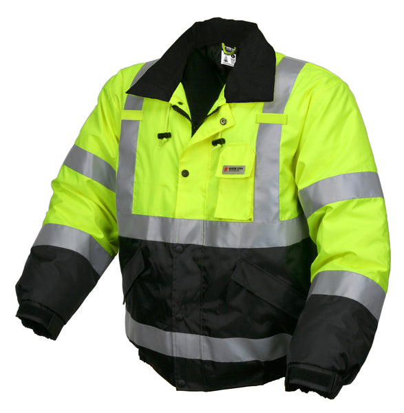MCR Safety Bomber Jacket 2 Tone W/ Silver Stripes X