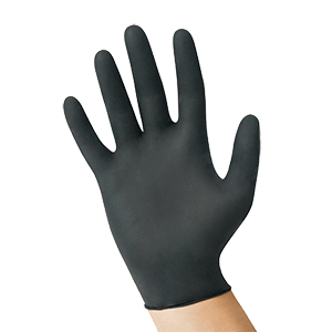 Shamrock 68000 Series Powder Free Industrial Latex Gloves – Textured – Black