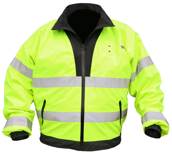 MCR Safety Bomber Class 3 Reversible Lime L