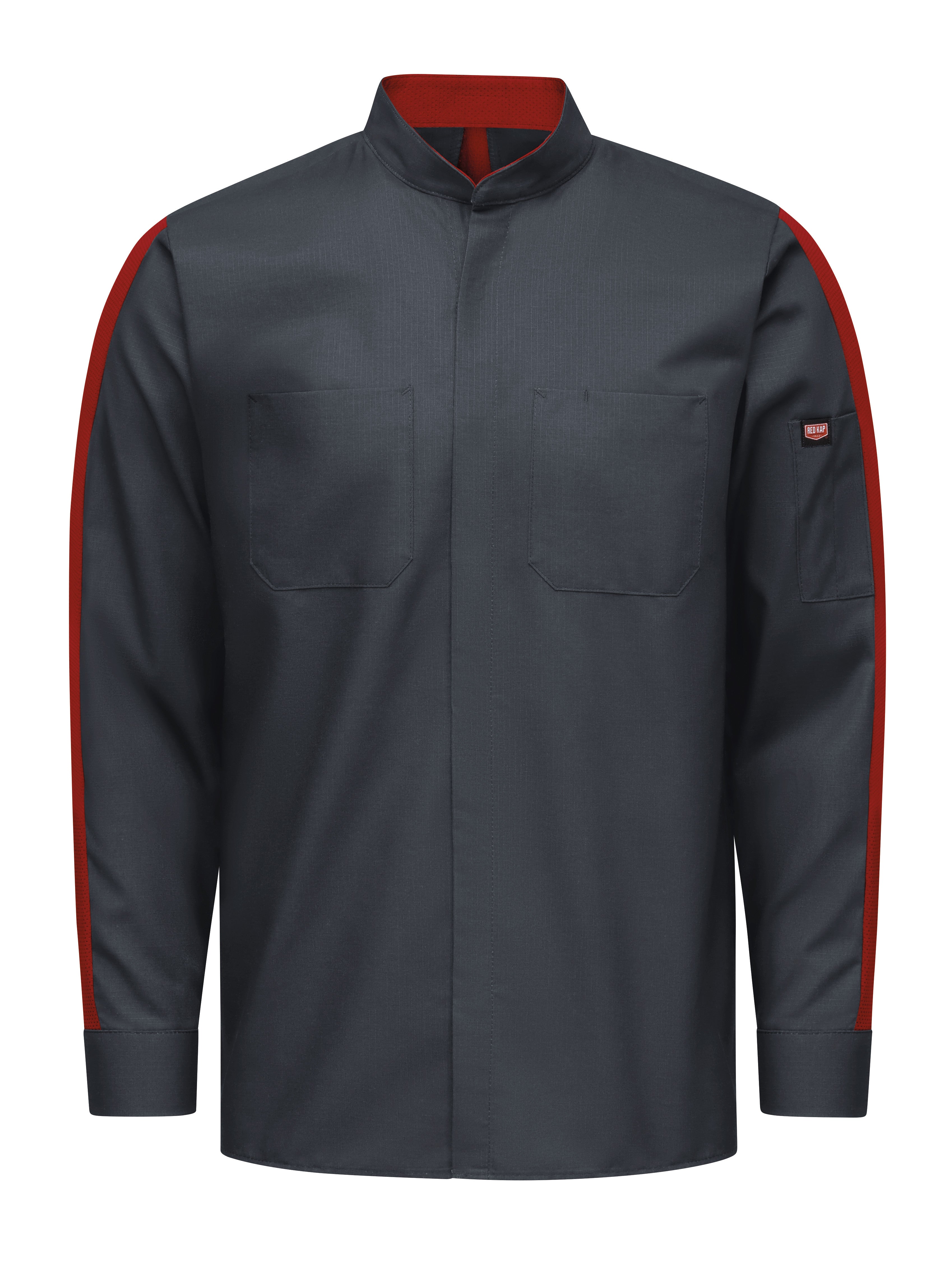 Red Kap Men's Long Sleeve Two-Tone Pro+ Work Shirt with OilBlok and Mimix