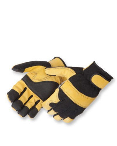 Lightning Gear GoldenKnight golden grain pigskin mechanic Gloves - Pair