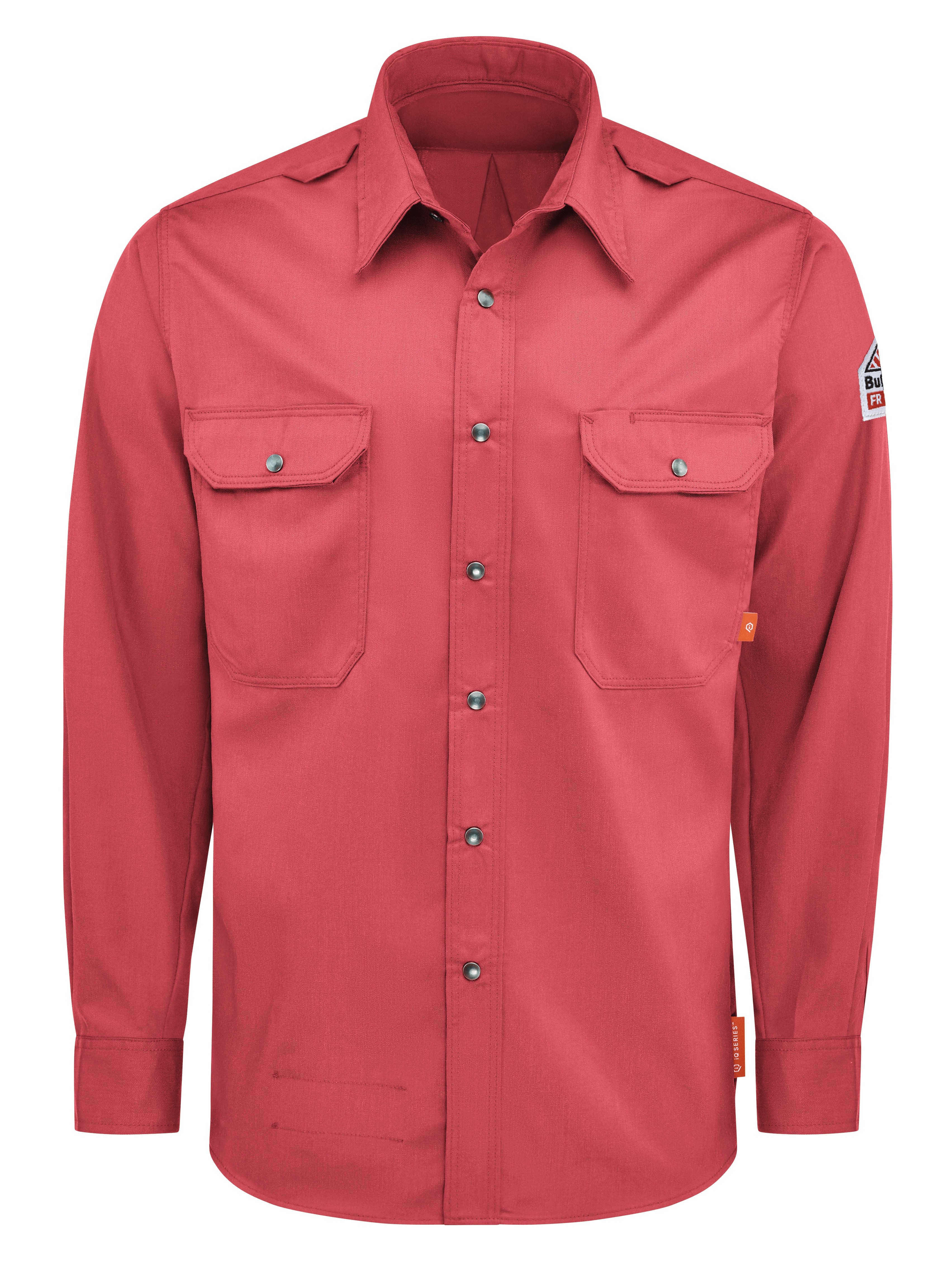 Shirt-LS Banded Collar QS28 - Red