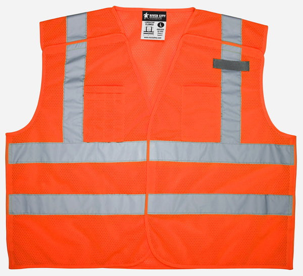 MCR Safety Class 2, Tear-Away,  2 Horiz- Stripes
