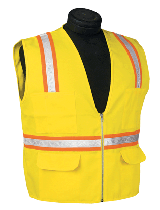 Polyester Multi-Pocket Surveyor's Vest with Pocket Flaps