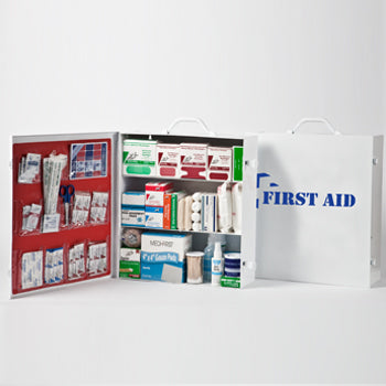 Three-Shelf 100 Person Durable Metal Industrial First Aid Cabinet