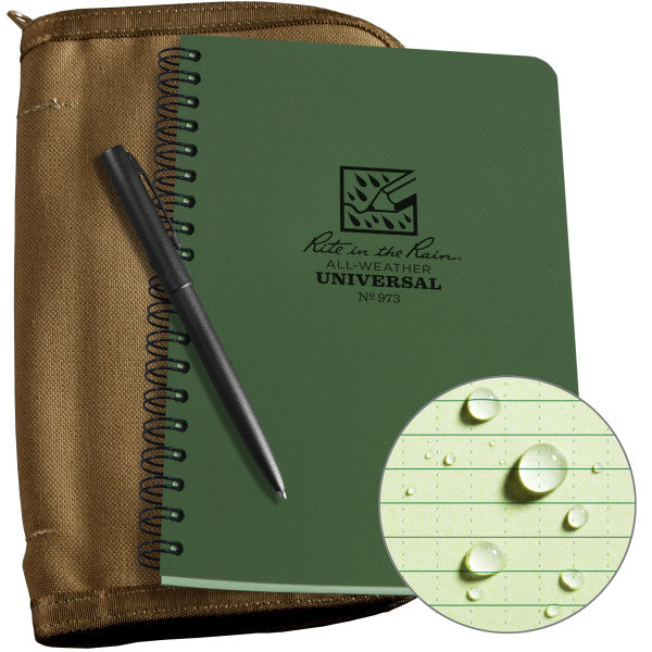 4 ? X 7 Kit - Green Book / Tan Cover