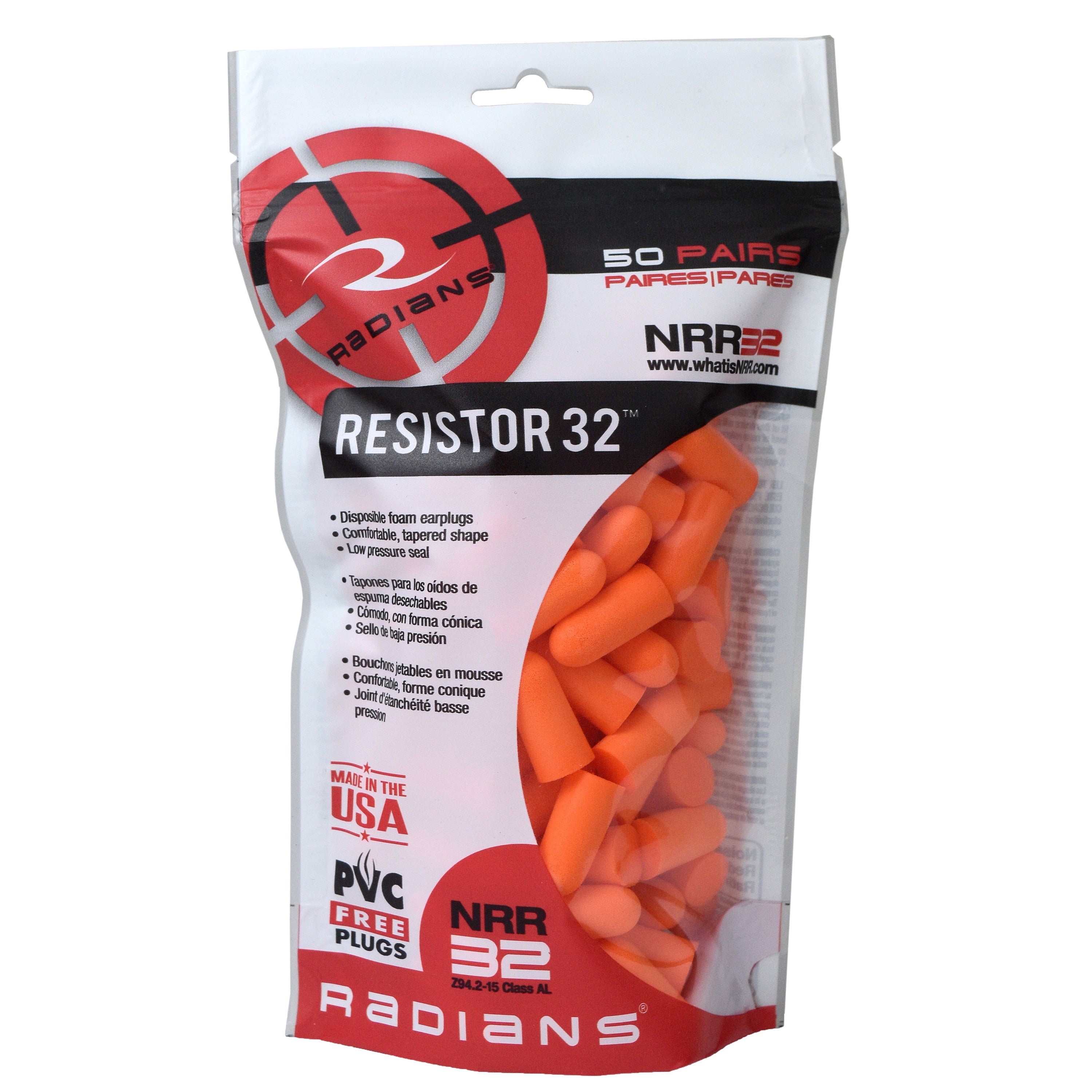 Radians Resistor® 32 Foam Earplugs Bag - Uncorded
