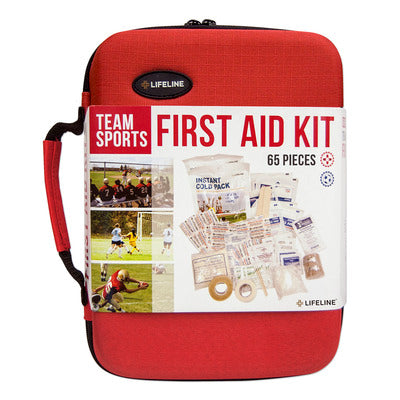 Lifeline Team Sports Trainer Hard-Shell First Aid Kit - 65 Piece