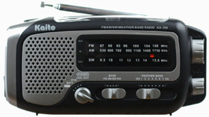 Kaito KA350 Voyager Trek Mulit-band Radio with LED Flashlight