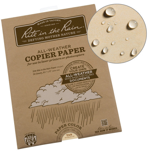 Copier Paper - Tan - 8.5 X 11 - 50 Sheets