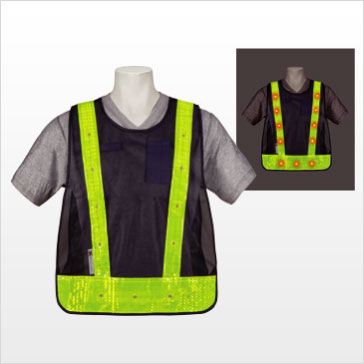 3A Safety - Navy Blue LED Safety Vest