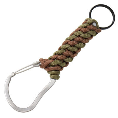 Eiger Paracord Carabiner Keychain - Olive / Brown