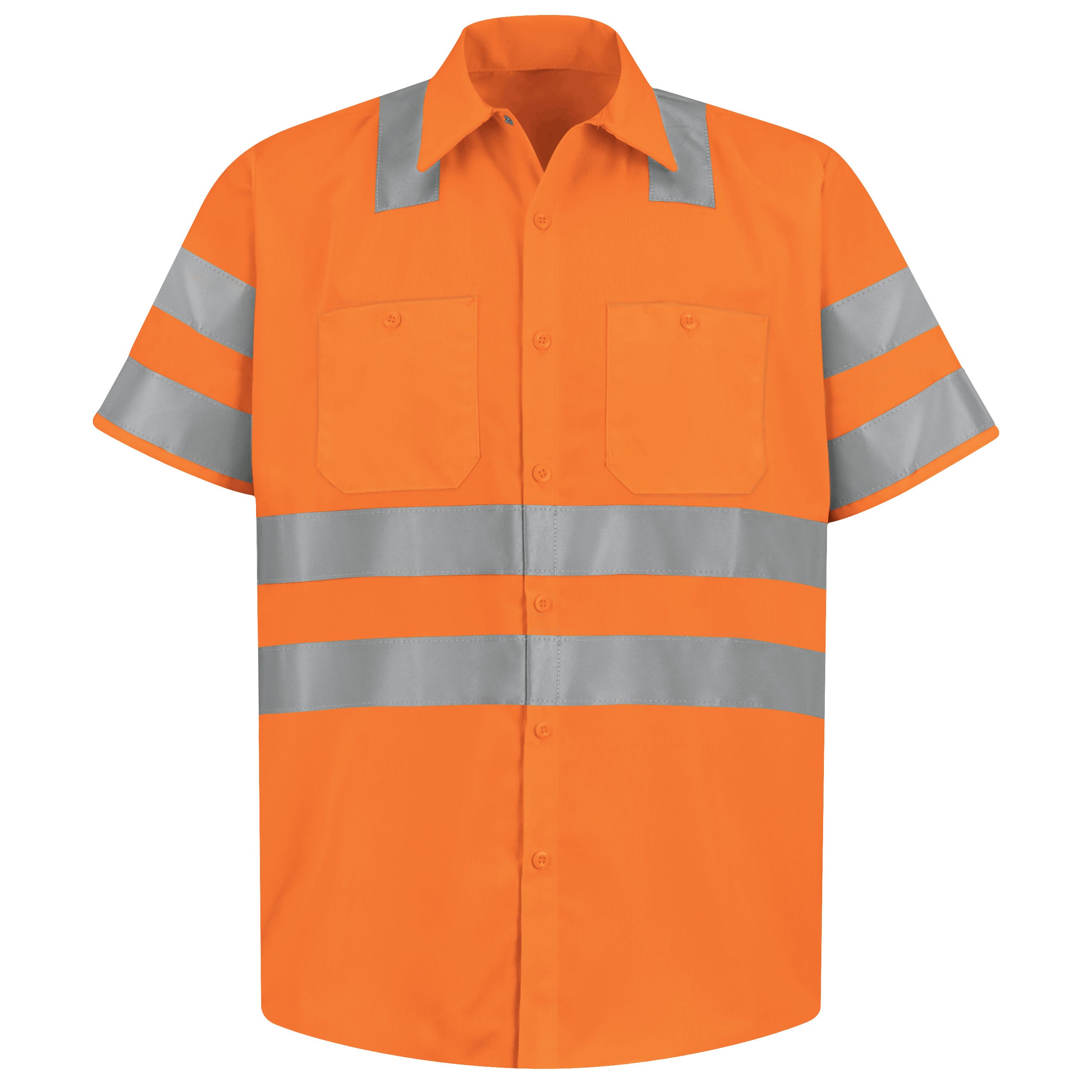 Red Kap Hi-Visibility Short Sleeve Work Shirt - Type R, Class 3