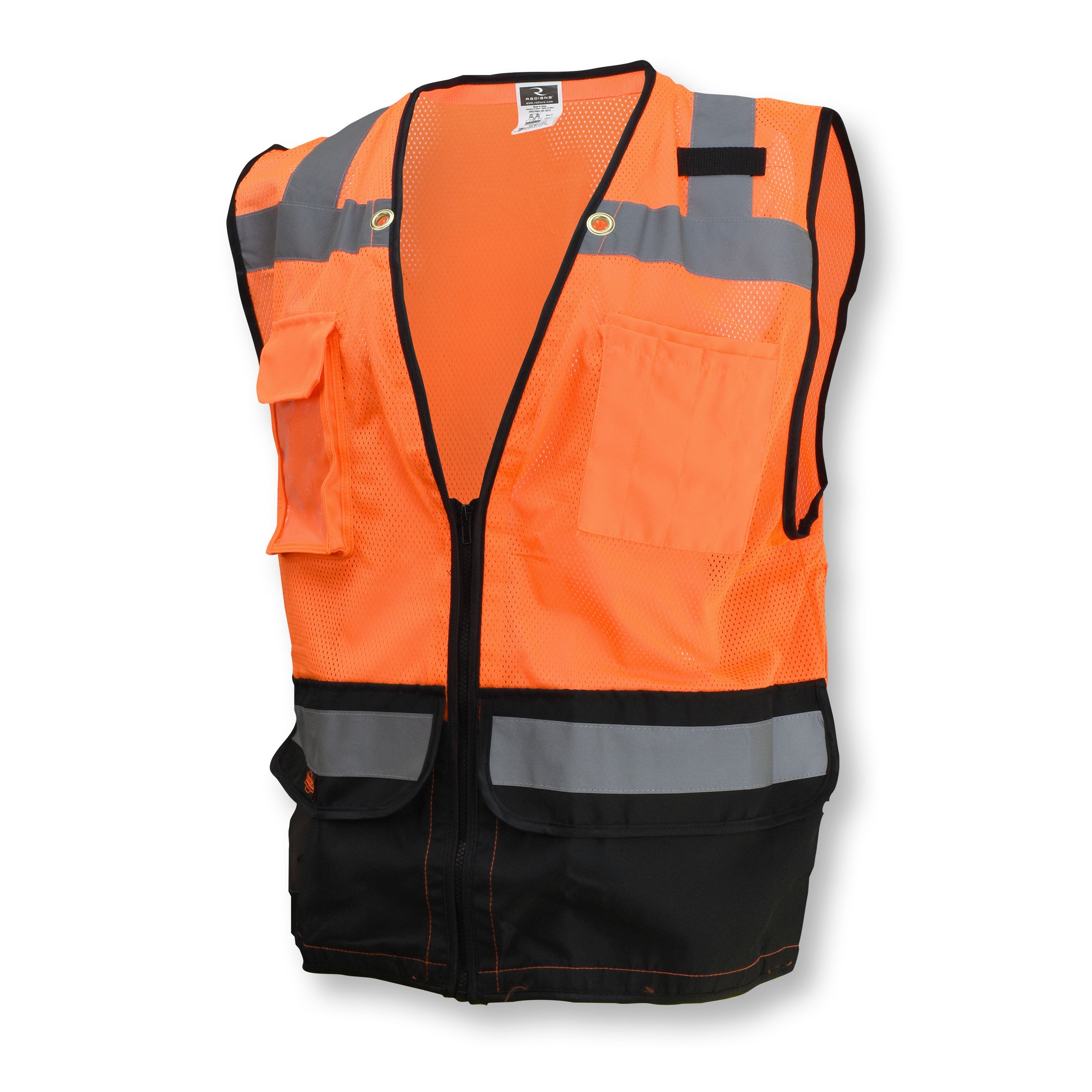 Radians SV59B Type R Class 2 Heavy Duty Surveyor Safety Vest with Zipper