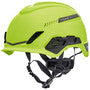 MSA V-Gard® H1 Safety Helmet HDPE Cap Style Climbing Helmet With Ratchet Suspension