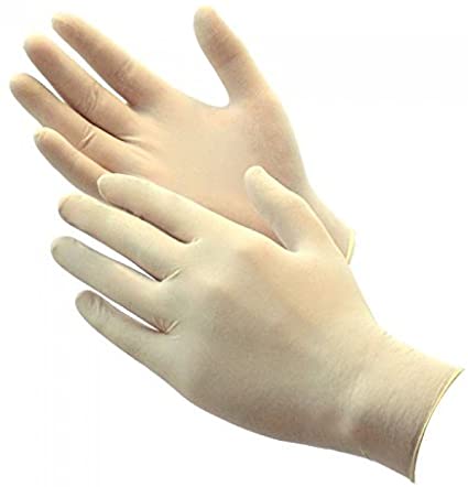 Latex Powder Free Gloves 4 Mil Powder Free Box of (100) Med Size