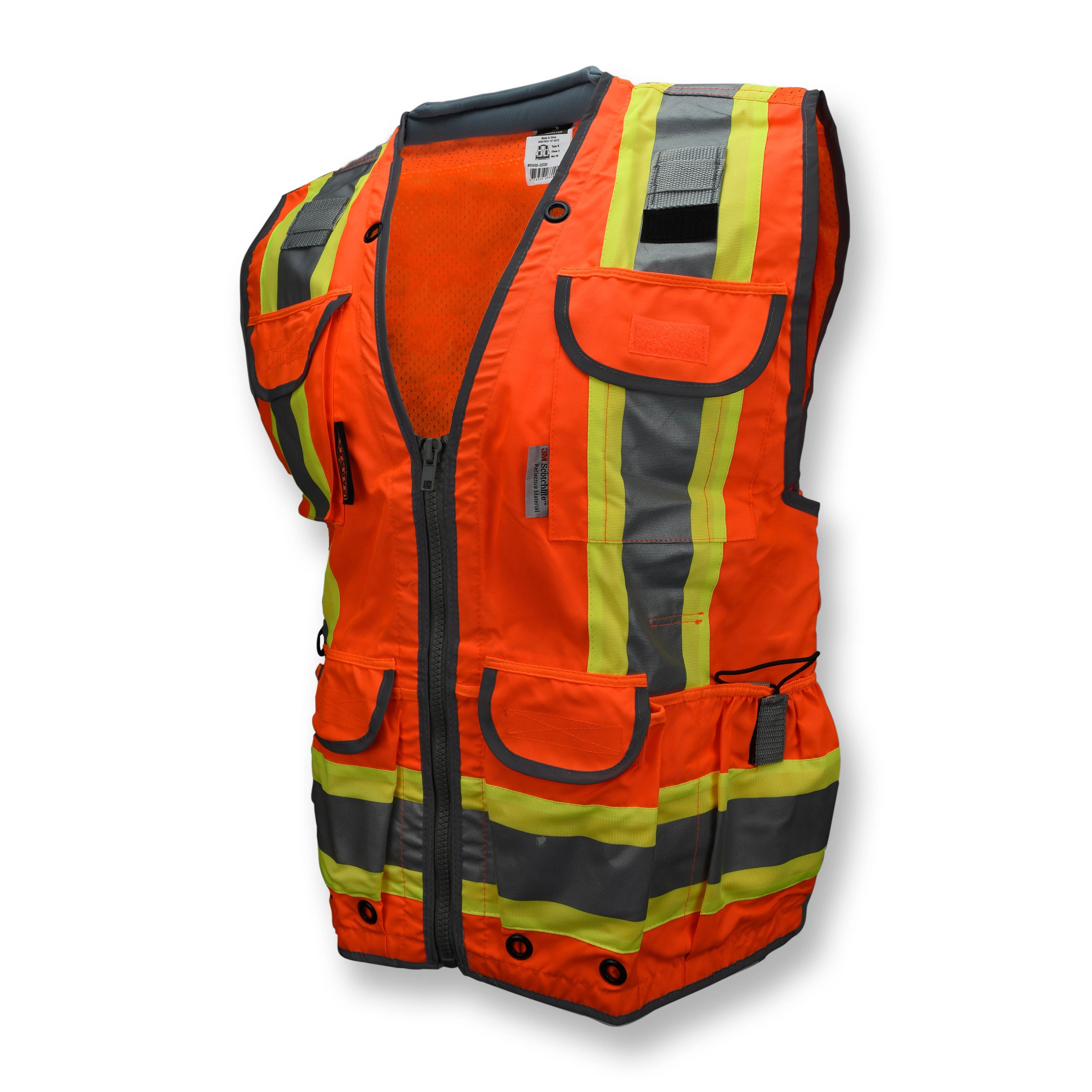 Radians SV55 Class 2 Heavy Woven Two Tone Woven/Mesh Engineer Vest