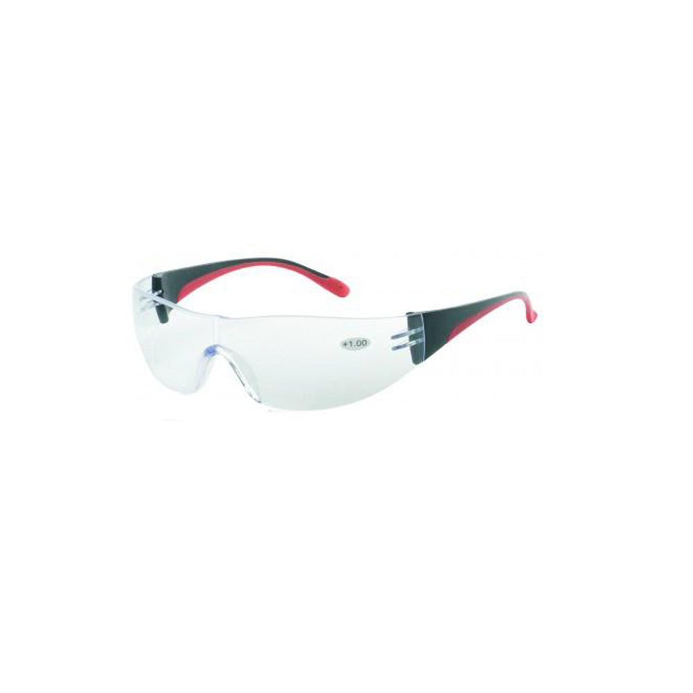 iNOX F Reader - Bifocal +1.5 clear lens with black and red frame