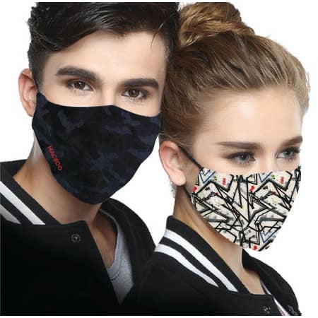Rexy Mask Reversible Face Masks - Camo Blue