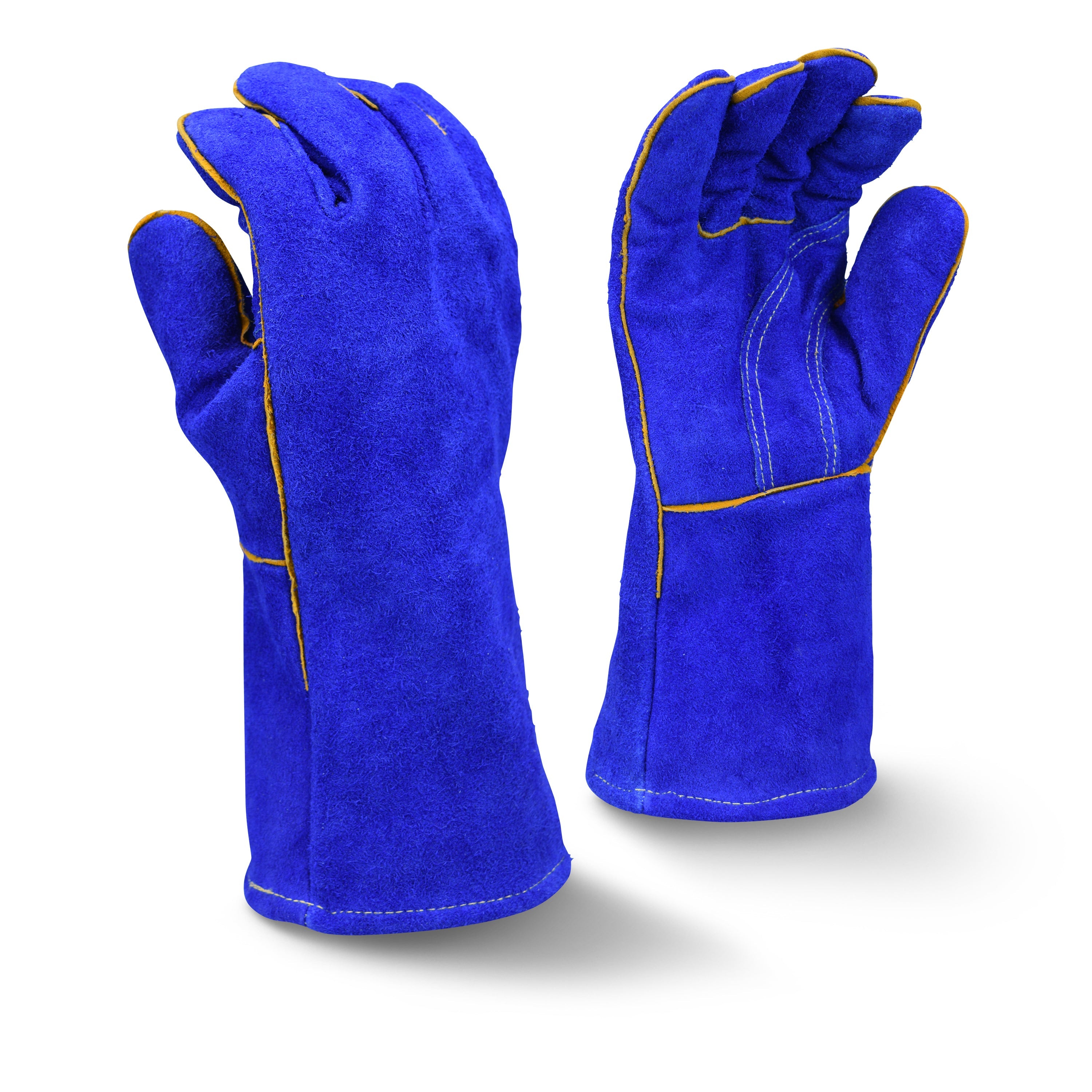 Radians RWG5210 Blue Regular Shoulder Split Leather Welding Glove - Size XL