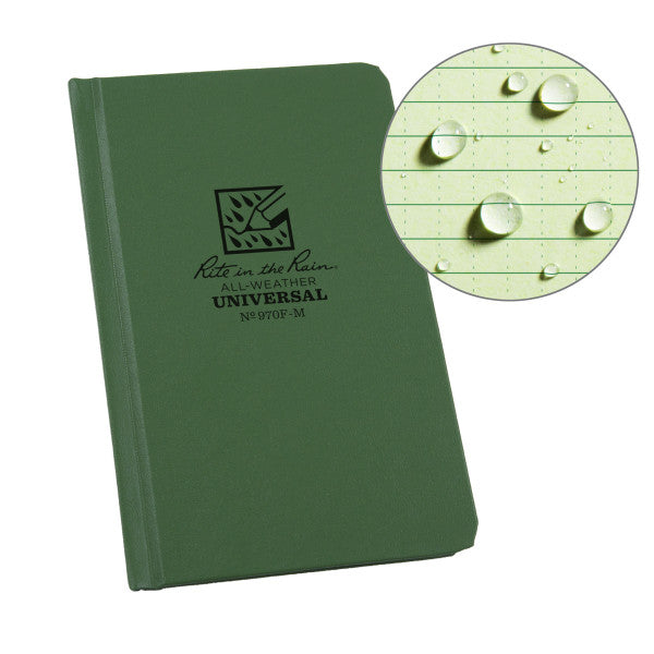 Mini Bound Book - Fabrikoid Cover - Universal - Green